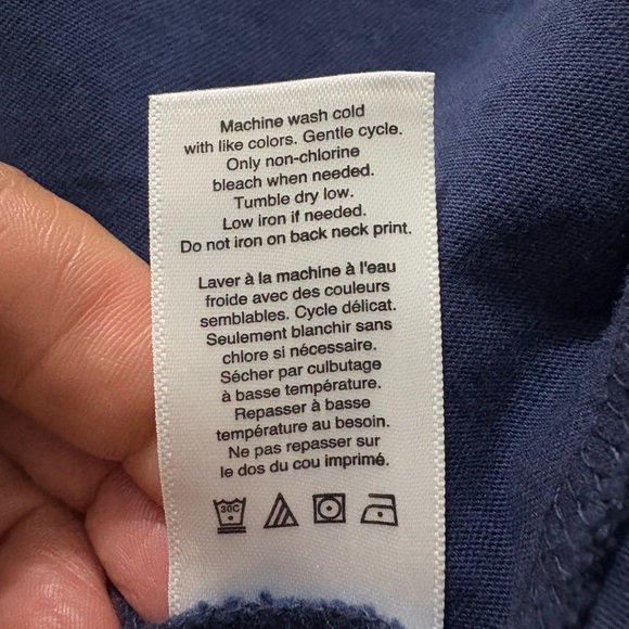 Coldwater Creek Indigo Blue Boxy Tunic Tank with Wide 4inch Lace Hem. Cotton - Picture 12 of 12